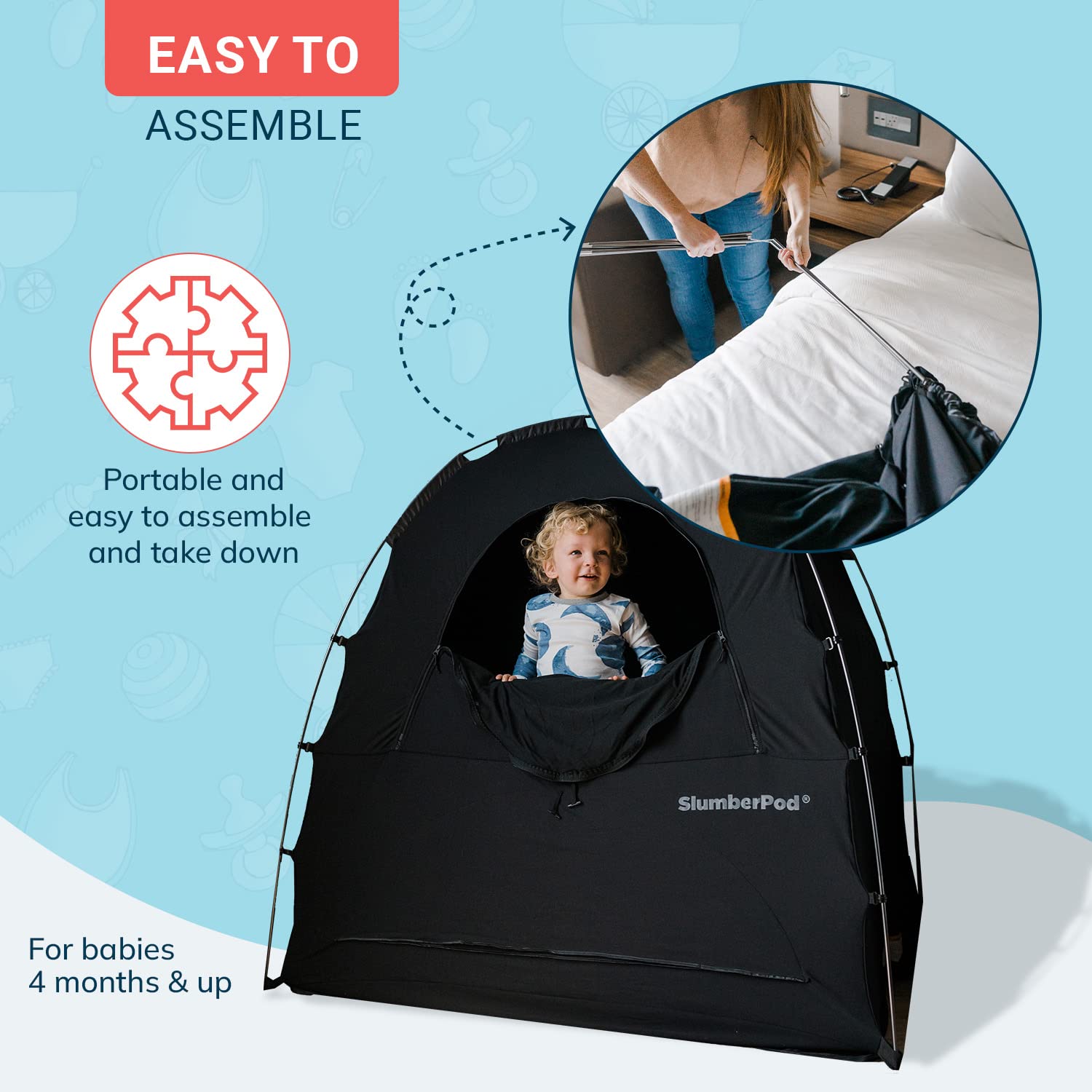 Buy SlumberPod Portable Privacy Pod Blackout Canopy Crib Cover