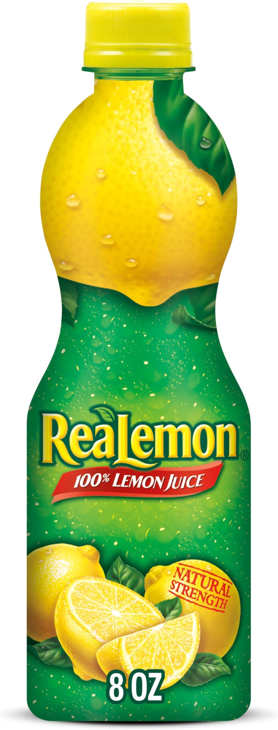 ReaLemon 100% Lemon Juice, 8 Fluid Ounce Bottle.