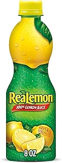 ReaLemon 100% Lemon Juice, 8 Fluid Ounce Bottle.