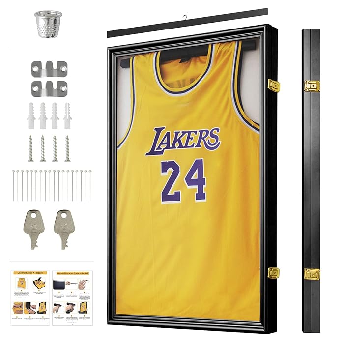 Buy Jersey Display Frame Case Shadow Box with UV Protection 32’’×24’’Jersey Display Frame Case