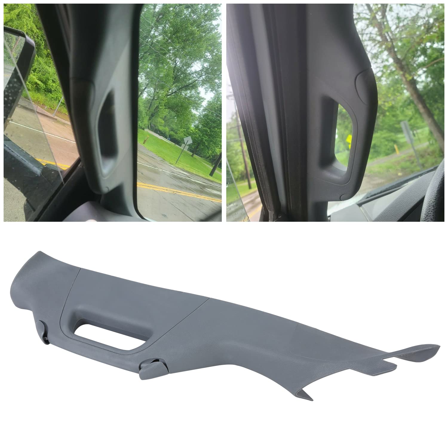 ECOTRIC A Pillar Grab Handle Windshield Post Trim Molding Compatible