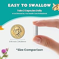 Vista 7 de Milk Thistle Supplement - Liver Detox Cleanse Formula Herbal Liver Support with Milk Thistle, Dandelion Root, Artichoke, Turmeric, Astragalus for