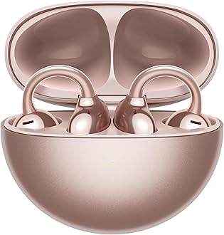 HUAWEI FreeClip, Groundbreaking Aesthetic Design, Feather-light Wearing, Open-ear Listening, AI Crystal-Clear Call, Long Battery Life, Dual-Device Connections, Rose Gold