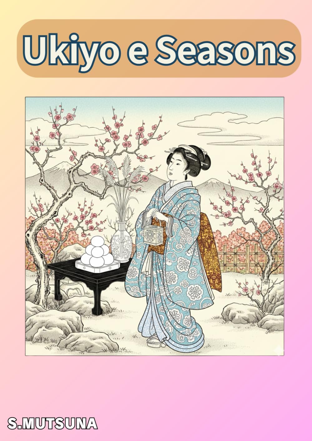 Ukiyo e Seasons: A Coloring Journey Through Old Edo