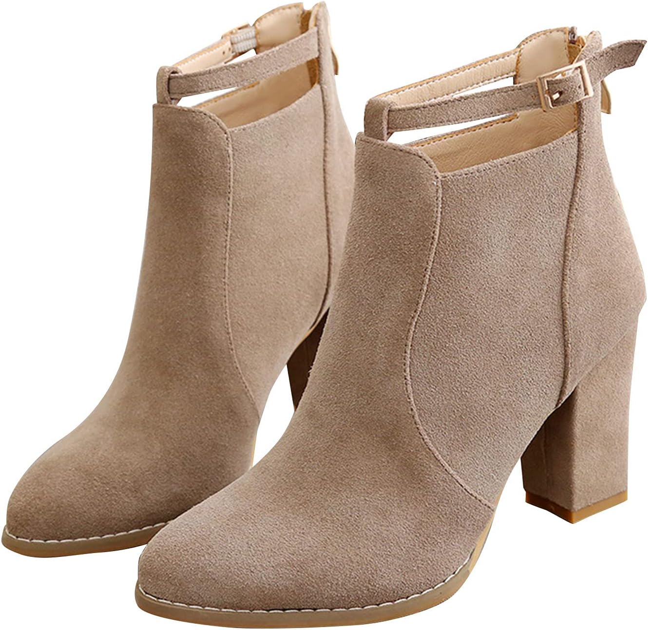 Elegant high Heels Womens Dress Shoes Winter 2021 for Wedding Prom Fashion Ankle Boots for Ladies Zip up Heeled Booties