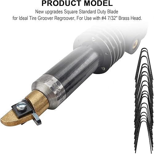 Miniatura 4 de Hoja de ranurado para neumáticos #2 332 pulgadas, cuchillas cuadradas estándar, grosor del material, 018 x 18 pulgadas, 18 unidades