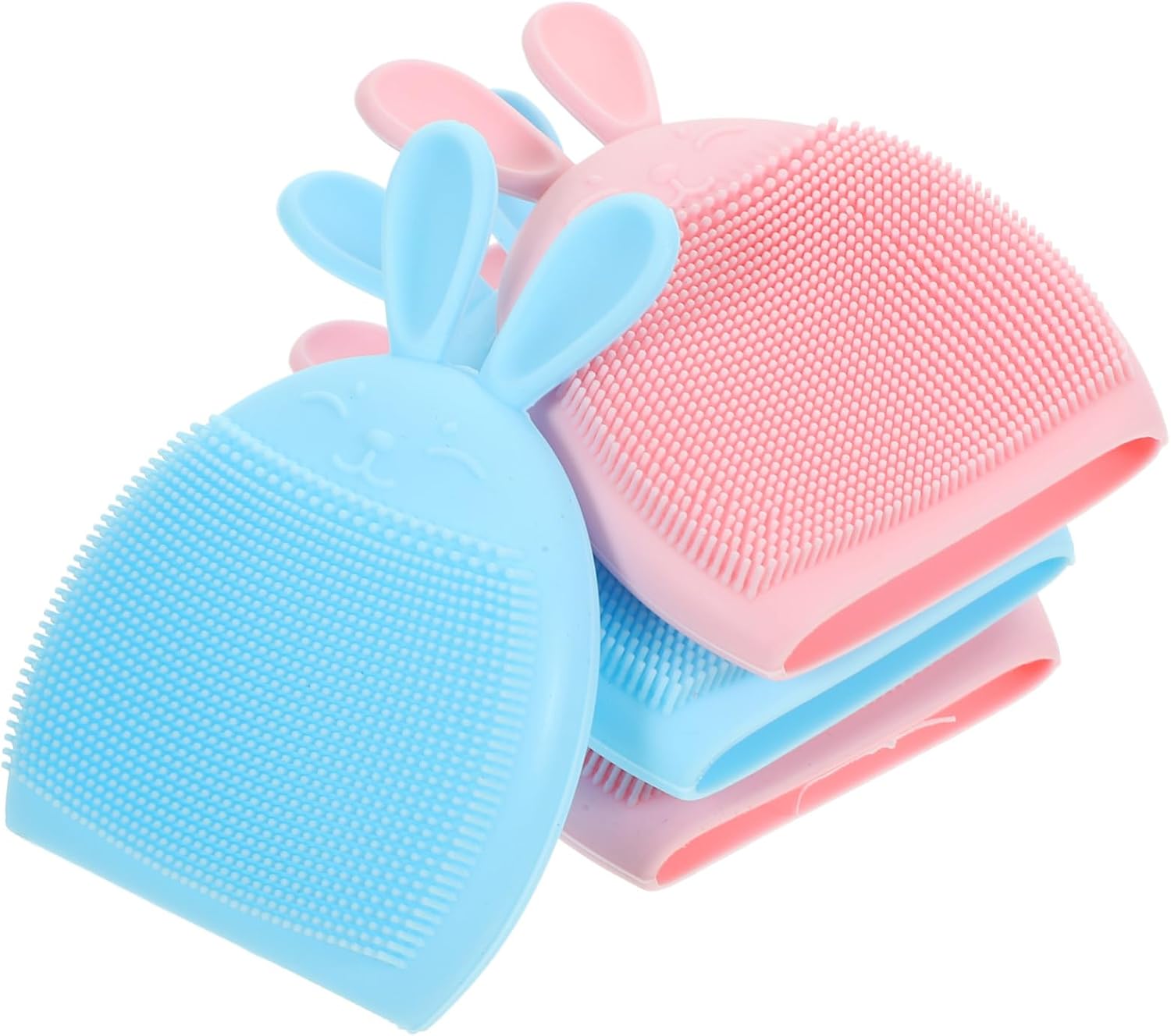 Ipetboom 12 Pcs Silicone Cleansing Brush Face Scrub Manual