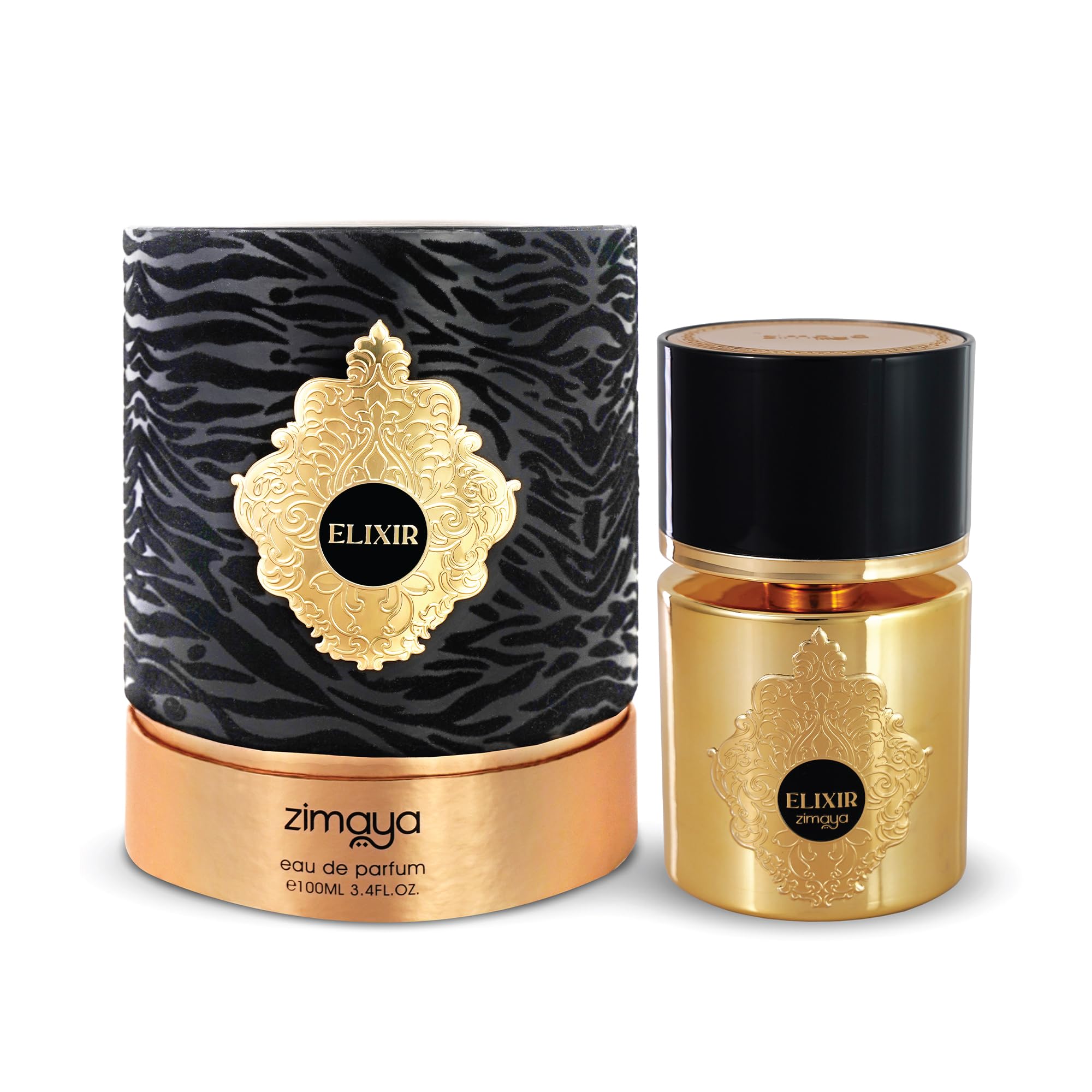 Amazon.com : zimaya Elixir Gold Pour Femme Eau De Parfum, 3.4 Fl