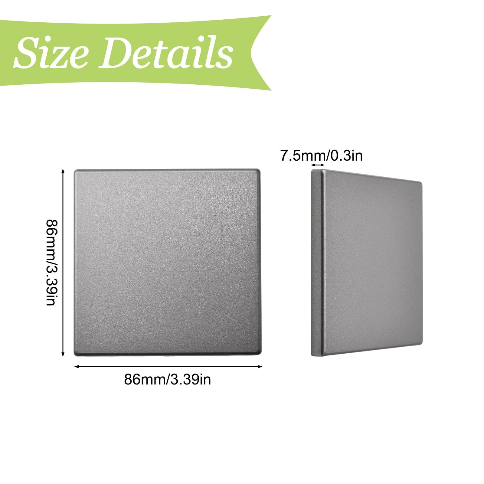 Placca Da Parete Vuota 2 Pezzi - Copertura Bianca Per Prese O Interruttori Non Usati | Senza Viti - Foto 4