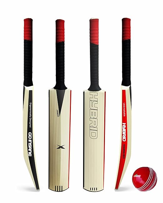 Jaspo Hybrid Plastic Cricket Bat (PU Filled Inside) Composite Hard