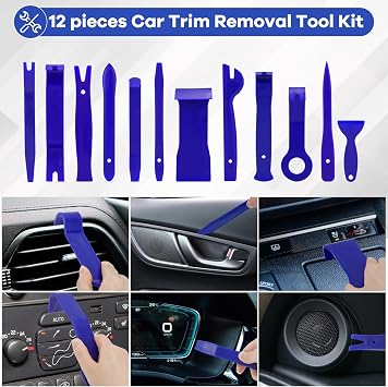 DUBULL 38Pcs Car Trim Removal Tool Kit, Automotive Plastic Panel Pry Set
