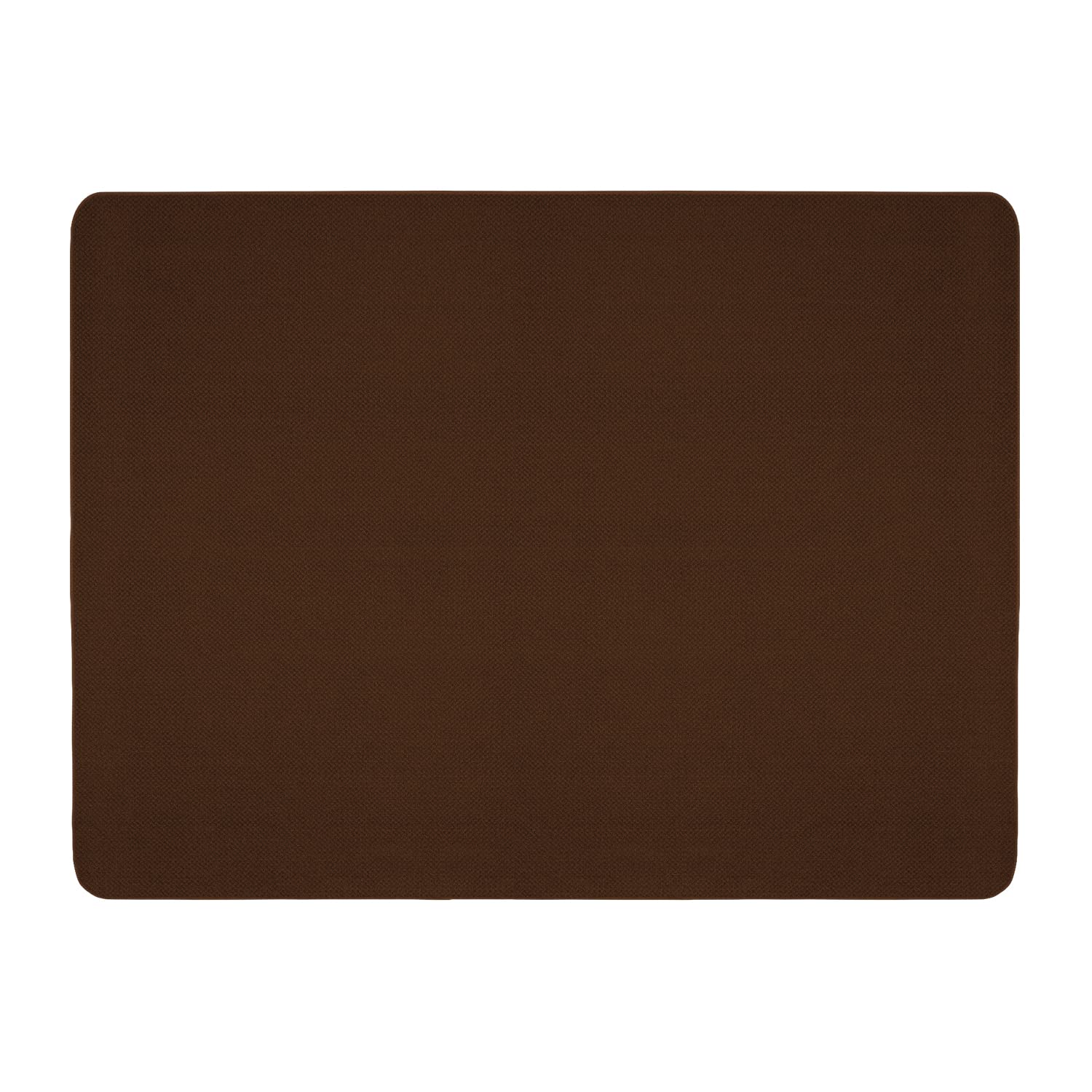 House, Home and More Skid-Resistant Carpet Indoor Area Rug Floor Mat - Chocolate Brown - 6 Ft X 8 Ft - Non Slip Rubber Backing, Stain Resistant, Dog