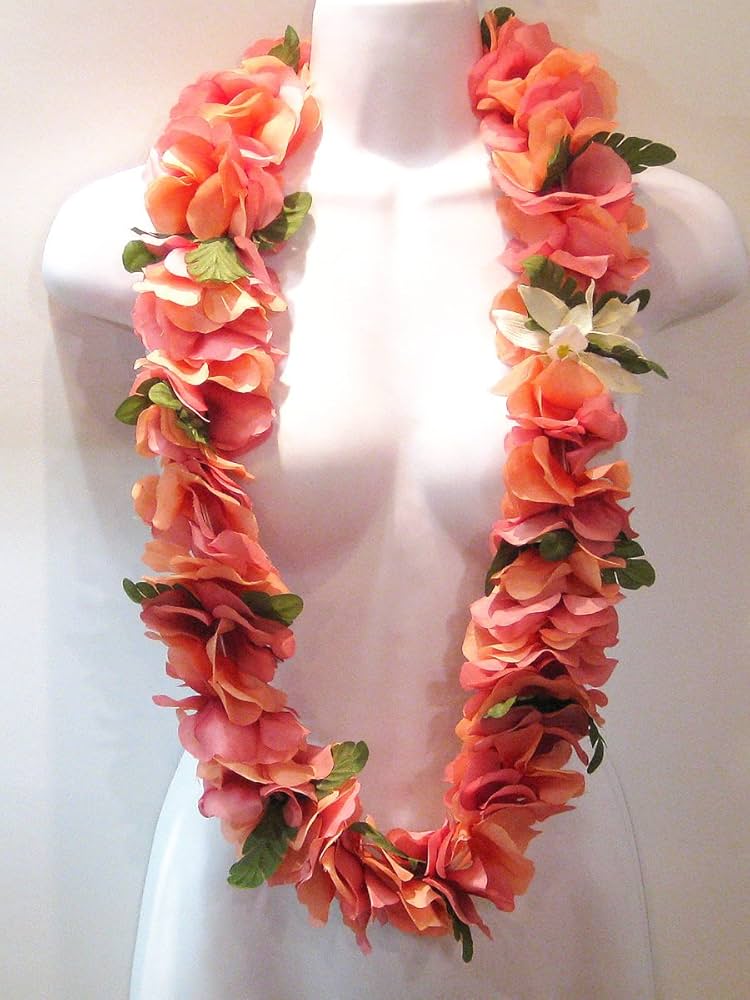 フラダンス　レイ　16点 Amazon.co.jp: ハワイアン・レイ フラワーズ ピーチ : おもちゃ