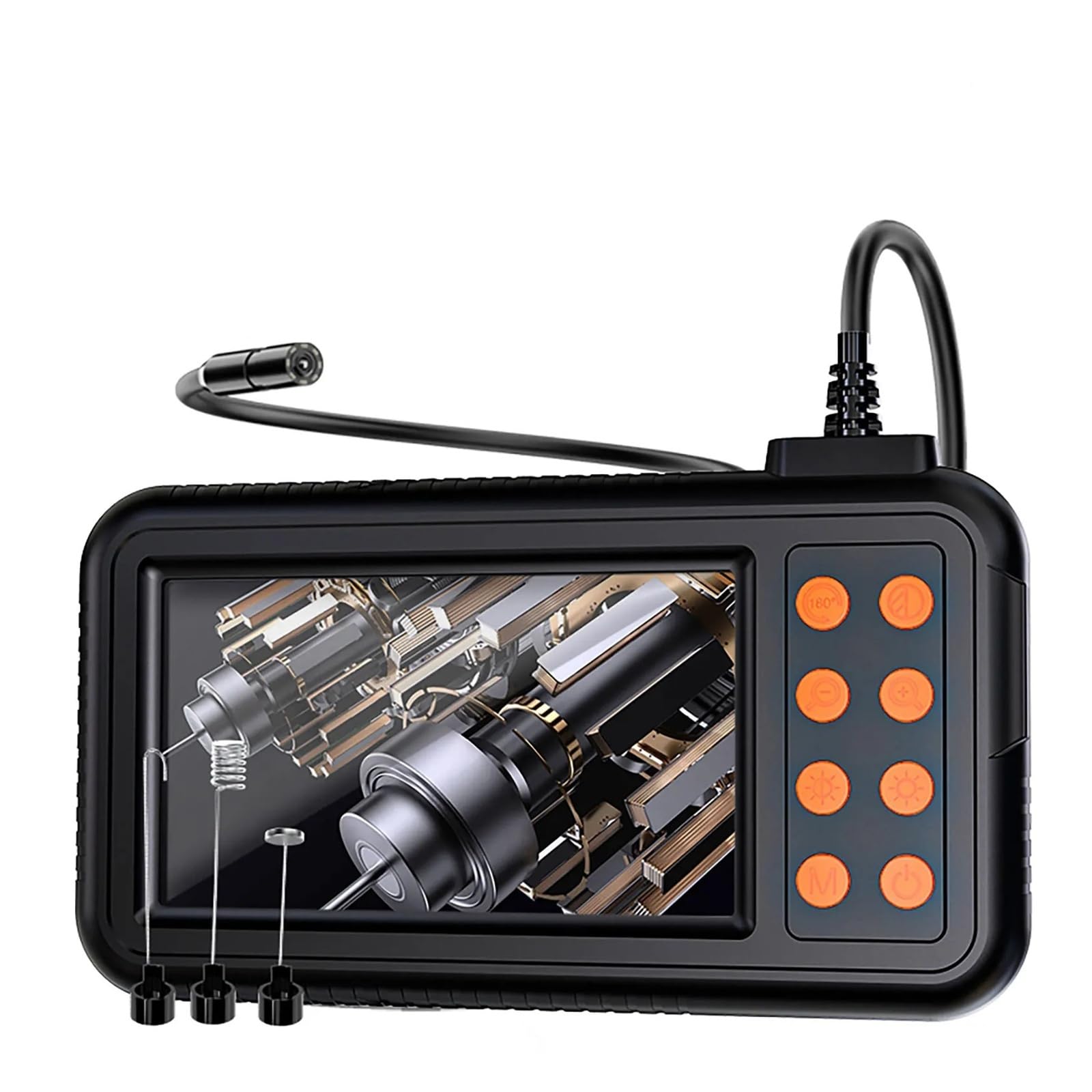 Periscopio, Telecamera for endoscopio industriale 4.3" HD 1080P Periscopio for ispezione auto IP67 Fognatura impermeabile(10m)