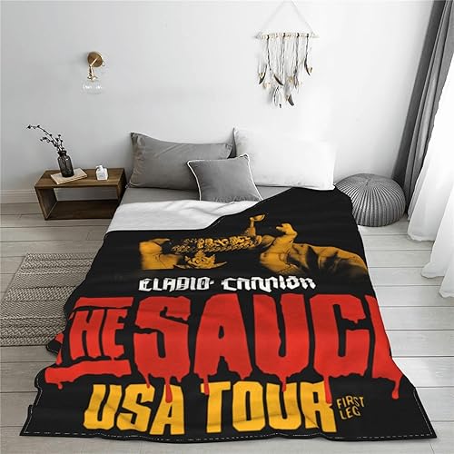 Miniatura 3 de Eladio - Manta de forro polar súper suave y cálida de 80 x 60 pulgadas, ligera, mullida, cómoda, de microfibra, para otoño, con aire acondicionado