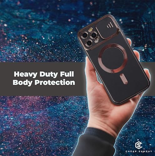 Miniatura 4 de Funda deslizante para cámara iPhone 13 Pro Max compatible con Magsafe Funda delgada a prueba de golpes y grado militar, resistente a los arañazos y