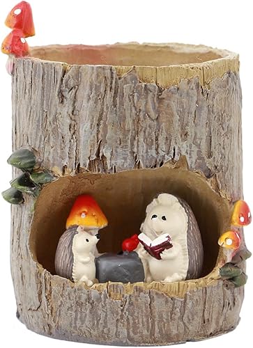 Miniatura 3 de Segreto Macetas creativas con agujeros de drenaje, jarrón de resina para decoración del hogar para suculentas, flores, cactus, decoración de