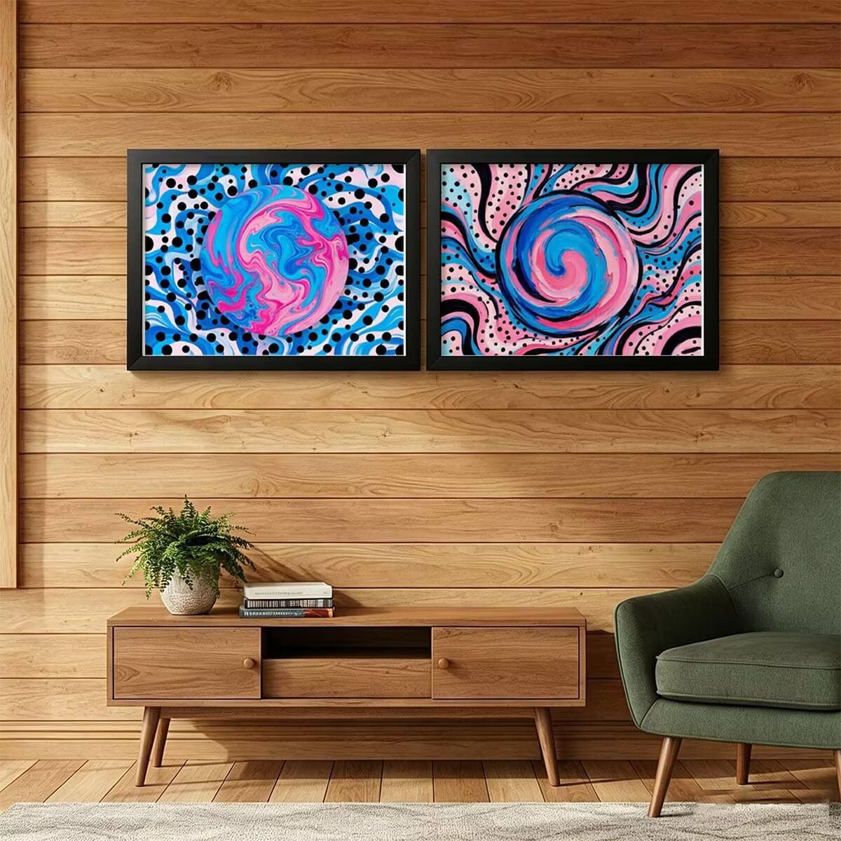 Abstrakcyjny obraz "zrób to sam", obraz diamentowy 2 sztuki, 95 x 70 cm, L
