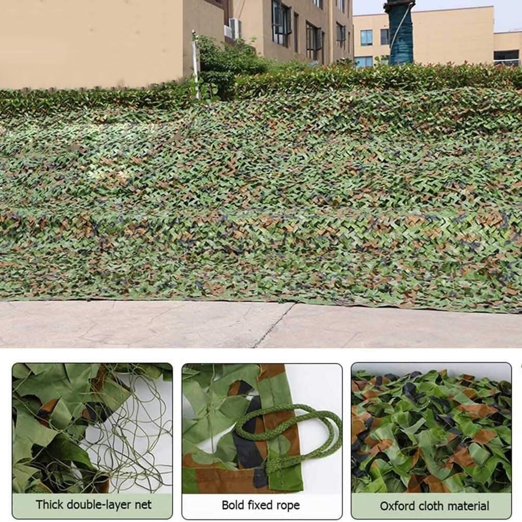 Rete Mimetica Militare 1,5x5m | Poliestere E Nylon | Per Caccia, Campeggio, Tiro, Birdwatching E Ombra | Protezione Solare