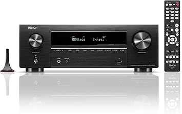 Denon AVR-X1800H 7.2 Channel AV Stereo Receiver - 80W/Channel, Wireless Streaming via Built-in HEOS, WiFi, Bluetooth, Supports Dolby Vision, HDR10+, Dynamic HDR, Home Automation Systems