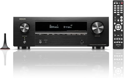 Denon AVR-X1800H 7.2 Channel AV Stereo Receiver (80W x 7), WiFi, Bluetooth