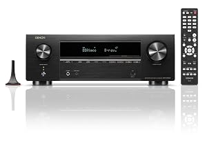 Denon AVR-X1800H 7 2 Channel AV Stereo Receiver - 80W Channel Wireless Streaming via Built-in HEOS WiFi Bluetooth