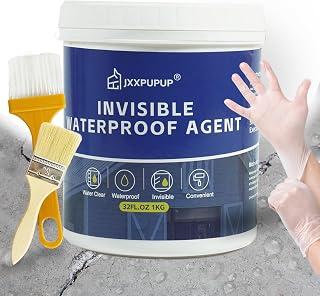Invisible Waterproof Sealant, Liquid Waterproof Agent Transparent Repairing Leak Water Proof Adhesive for Roof & Walls (1, Kilograms)
