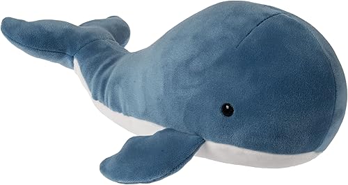 Mary Meyer Peluche Smootheez - Almohada suave de juguete, 8 pulgadas, ballena azul