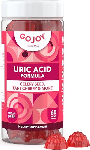 GOJOY NATURALS Uric Acid Support Formula for Adults - Tart Cherry Gummies with C