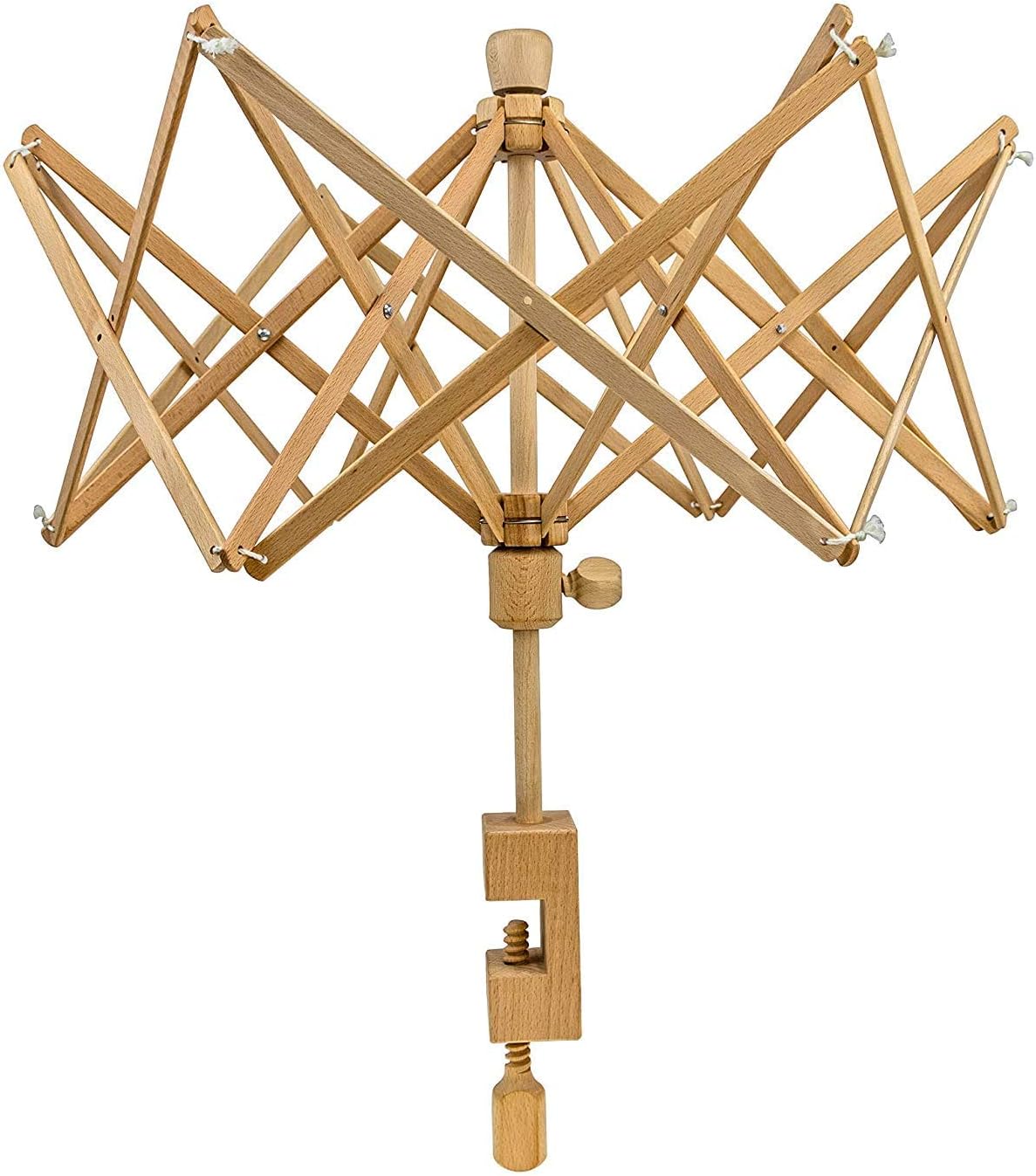 Hind Handicrafts Handcrafted Wooden Yarn Ball Winder for Knitting Crocheting - Natural Hand Operated - Knitter's Gifts Center Pull Ball Winder (Large, Beechwood)
