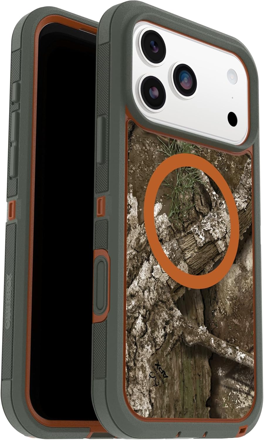 OtterBox iPhone 17 Pro Max Defender Series Pro XT Clear Case - Realtree - Green Camo - Tough, Rugged & Durable iPhone Case, Snaps on MagSafe