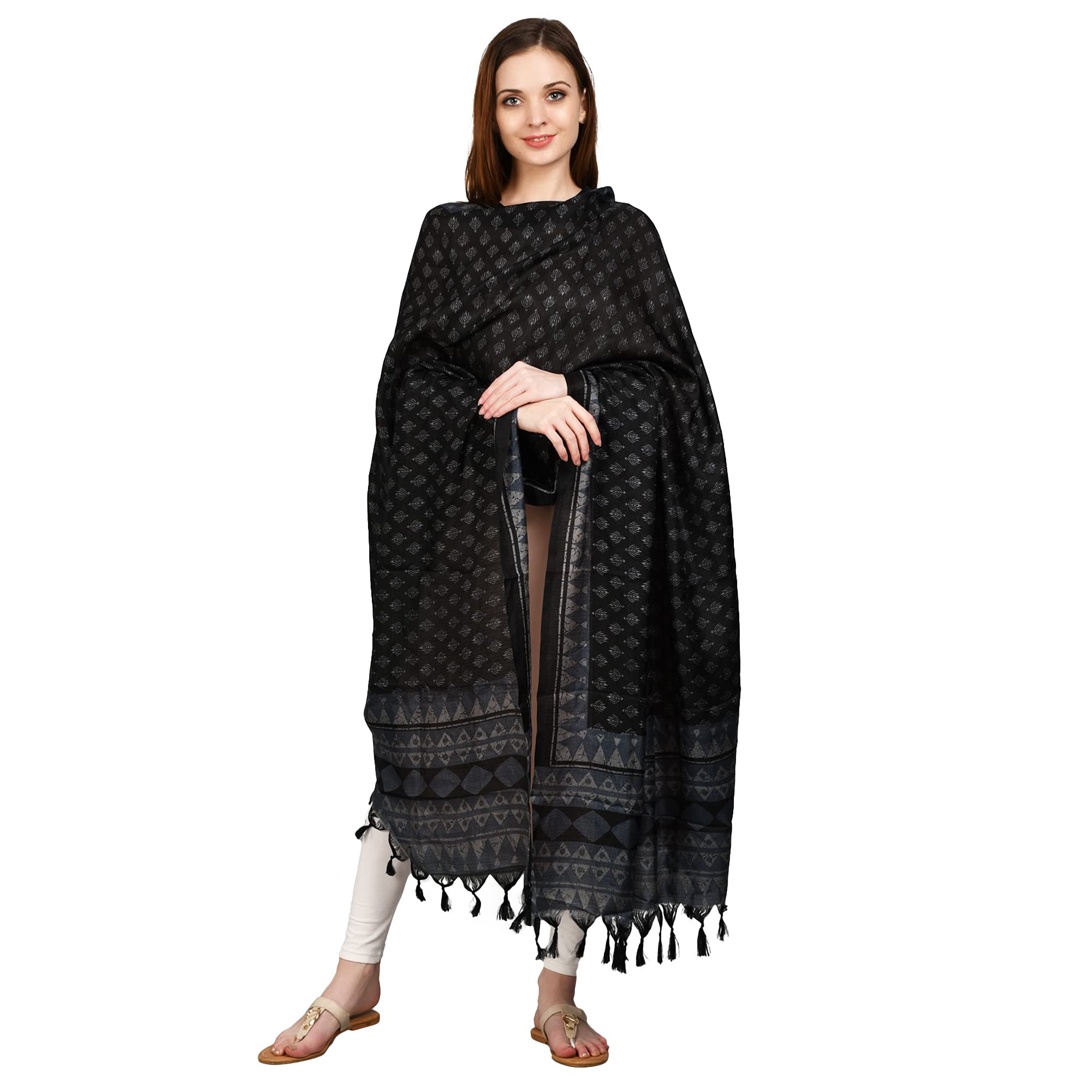 karthav fashion Women''s Digital Printed Patola Dupatta Buti-picture-35