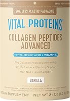 Vista 17 de Vital Proteins - Péptidos de colágeno en polvo avanzados con ácido hialurónico y vitamina C, suplementos de colágeno, sin sabor, 12 porciones