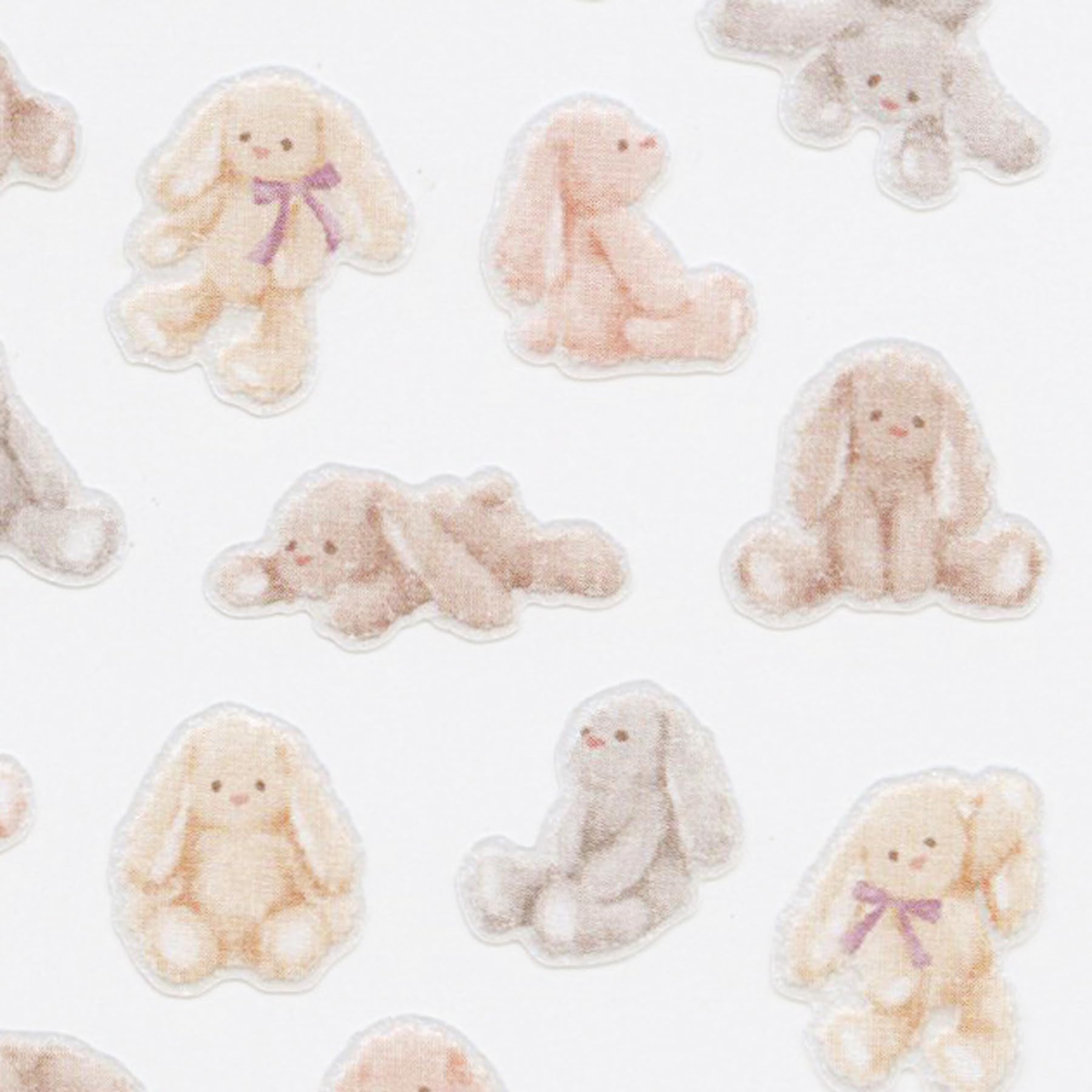 Amazon | ぬいぐるみステッカー【ウサギ】うさぎ 動物 シール かわいい