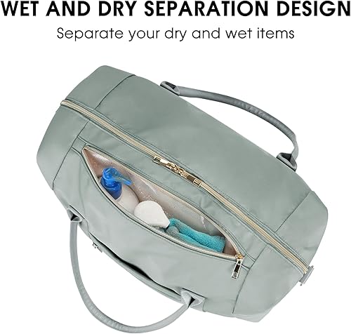 Miniatura 3 de WANDF Para Spirit Airlines - Bolsa para artículos personales de 18 x 14 x 8 pulgadas debajo del asiento con bolsillo para ropa húmeda y