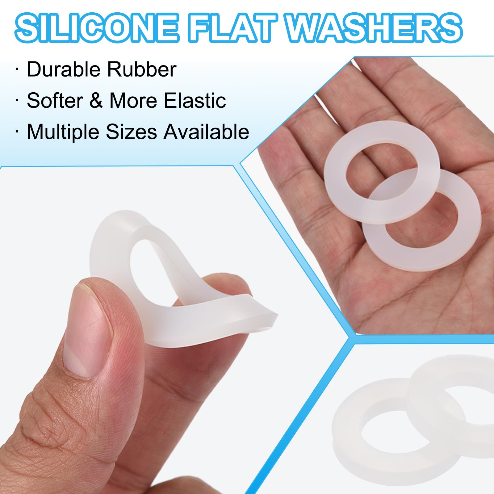 PATIKIL Silicone Flat Washer 24 x 40 x 3mm (ID x OD x Thickness) - Image 4
