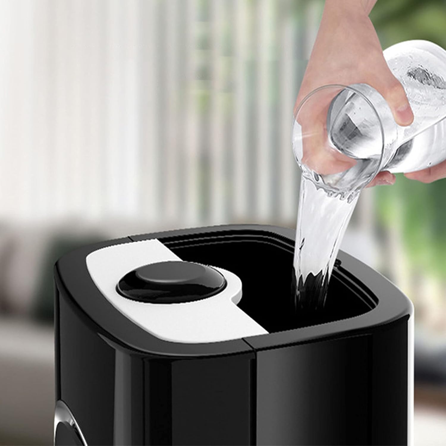 Top Fill Floor Standing Humidifier Infrared Remote Control Intelligent Control Ultra Quiet Operation Large Capacity Large Spray ?with 8 Litre Water Tank Capacity (White Upgraded version)