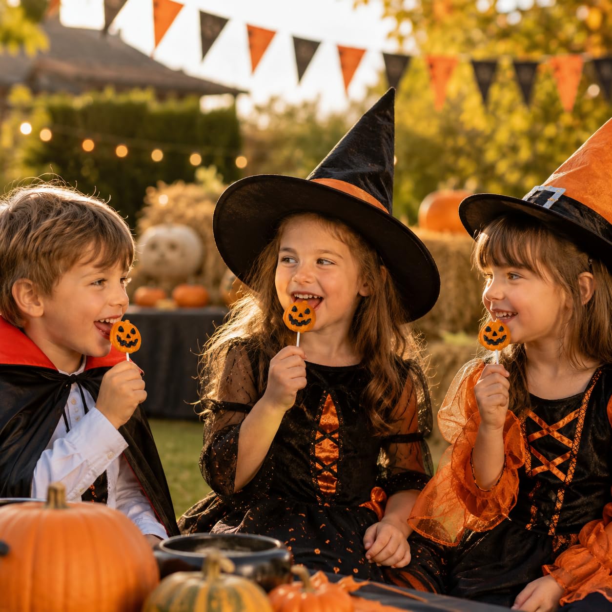 Dulces de piruletas de calabaza de Halloween, dulces espeluznantes, ideales para rellenos de bolsas de regalo de Halloween, envueltos individualmente (paquete de 12)