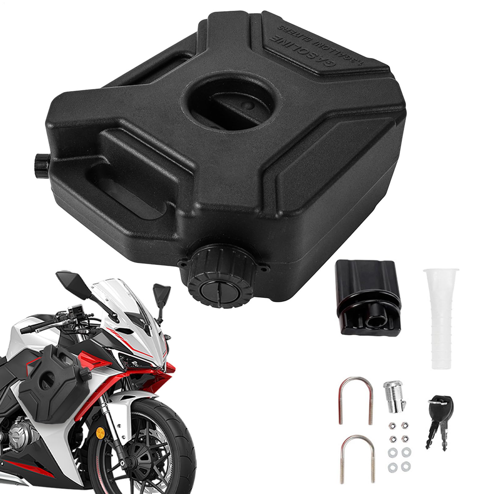 Zbiornik Oleju Motocyklowego 5L Butla Olejowa Do Motocykli | Pojemnik Na Plyny Silnikowe Do Motocykli Terenowych Zewnetrzny Dlugodystansowe Podroze