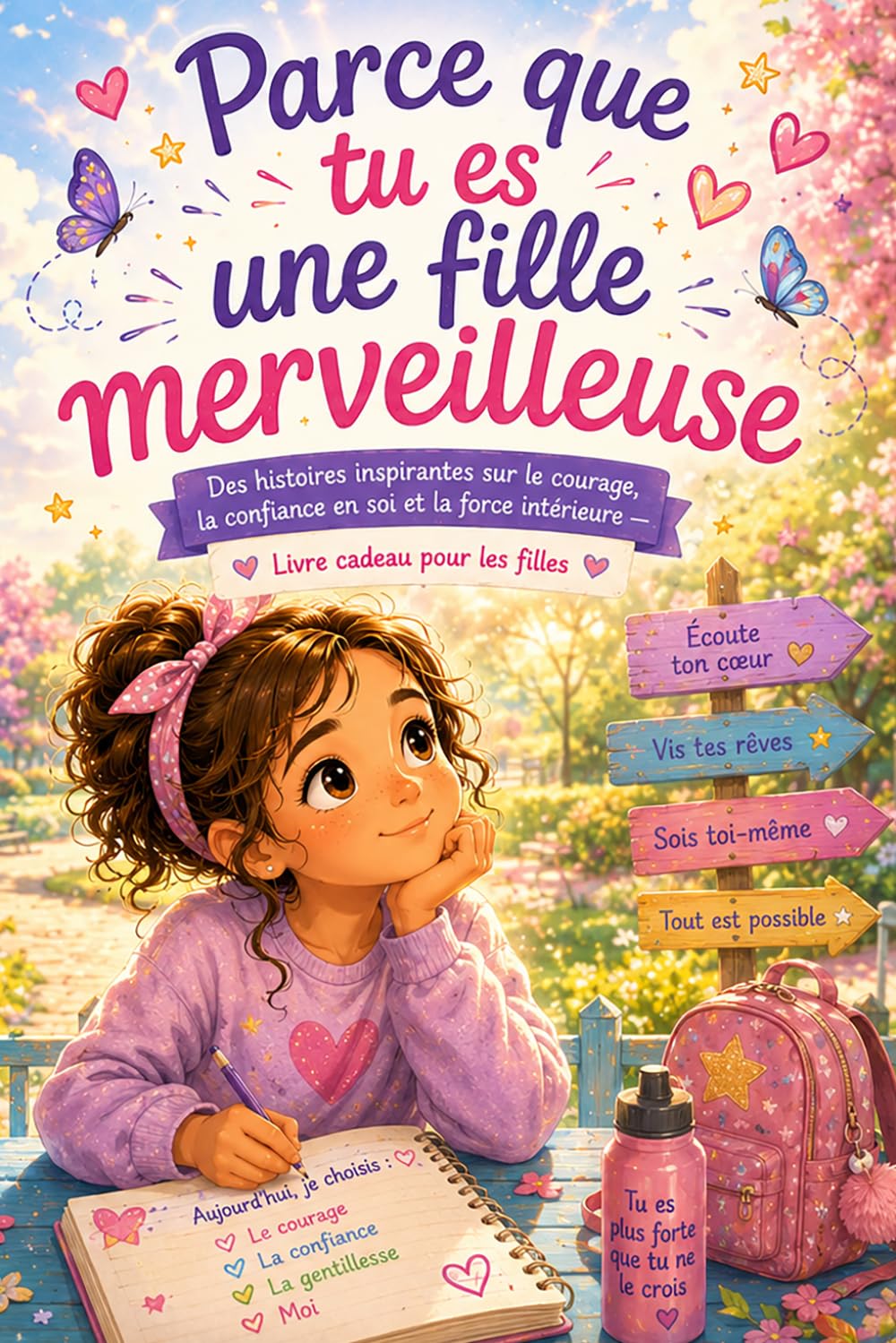 Parce que tu es une fille merveilleuse: Des histoires inspirantes sur le courage, la confiance en soi et la force intérieure — Livre cadeau pour les filles