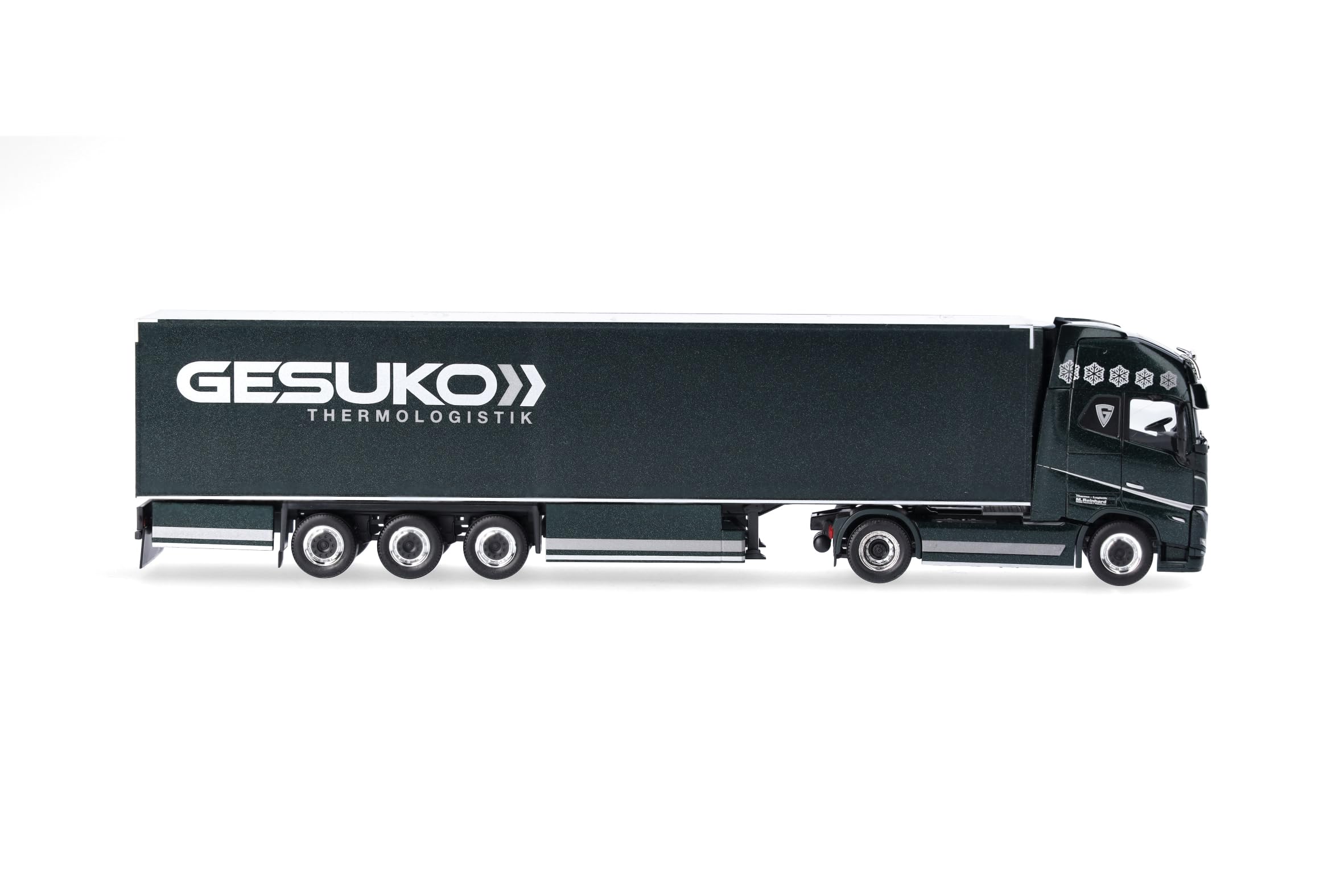 Herpa model ciężarówki Volvo FH 16 GL XL 2020 chłodnia zestaw siodłowy „GESUKO”, skala 1/87, Made in Germany, egzemplarz kolekcjonerski, figurka plastikowa