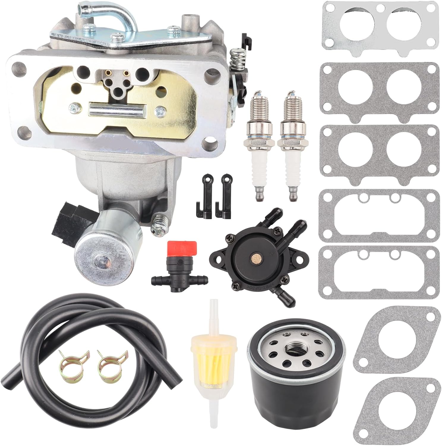 FH661V Carburetor Kit for Kawasaki H641V FH661V FH680V FH721V FX751V FX850V 22HP Engines Replaces 15004-1010 15004-0763 15004-7024