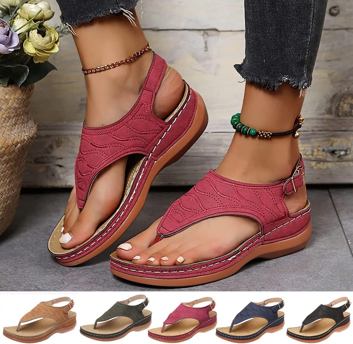 Lisgai Dimleen Orthopedic Sandals, Comfy Orthotic Sandals