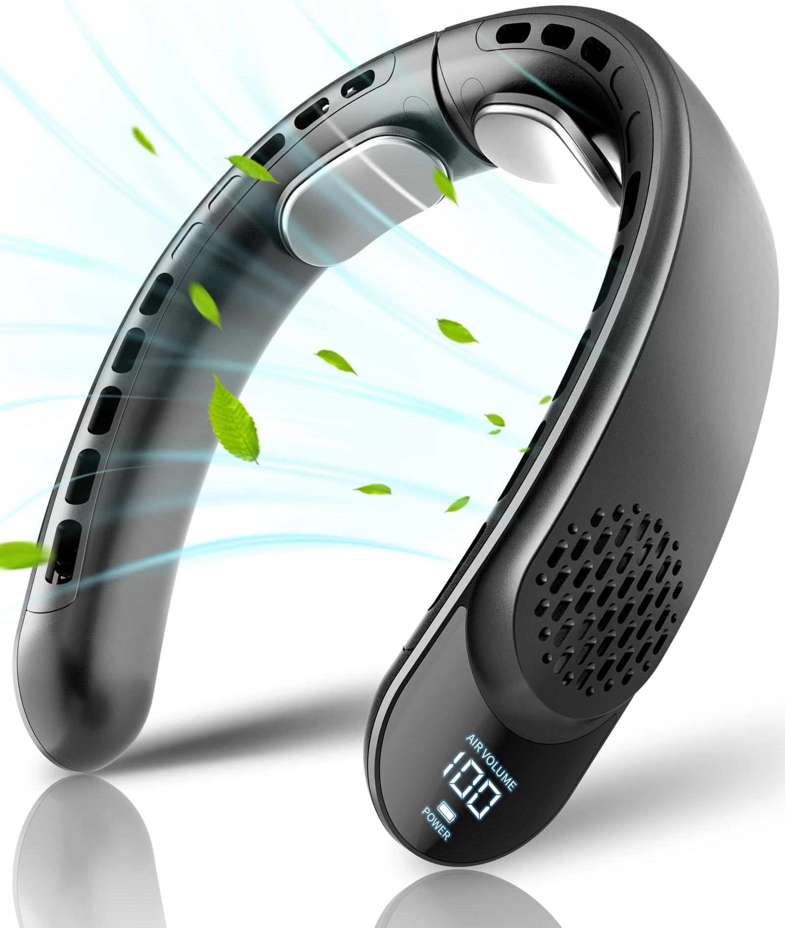 Mini ventilateur de cou portable, mains libres, rechargeable, portable