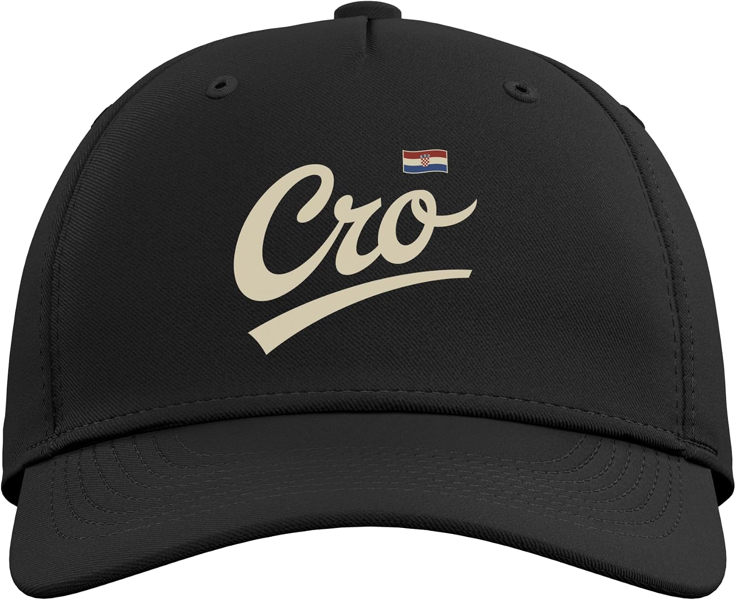 Croatia Vintage Script Fan Adjustable Baseball Hat