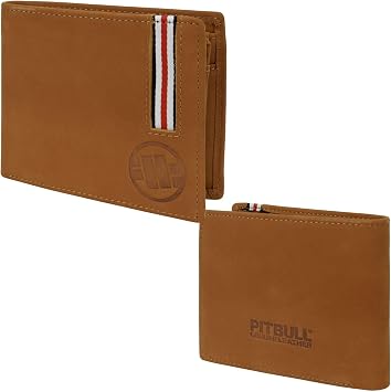 PITBULL - Mens Wallet LINWOOD II, Money Wallet with Logo, Compact Design
