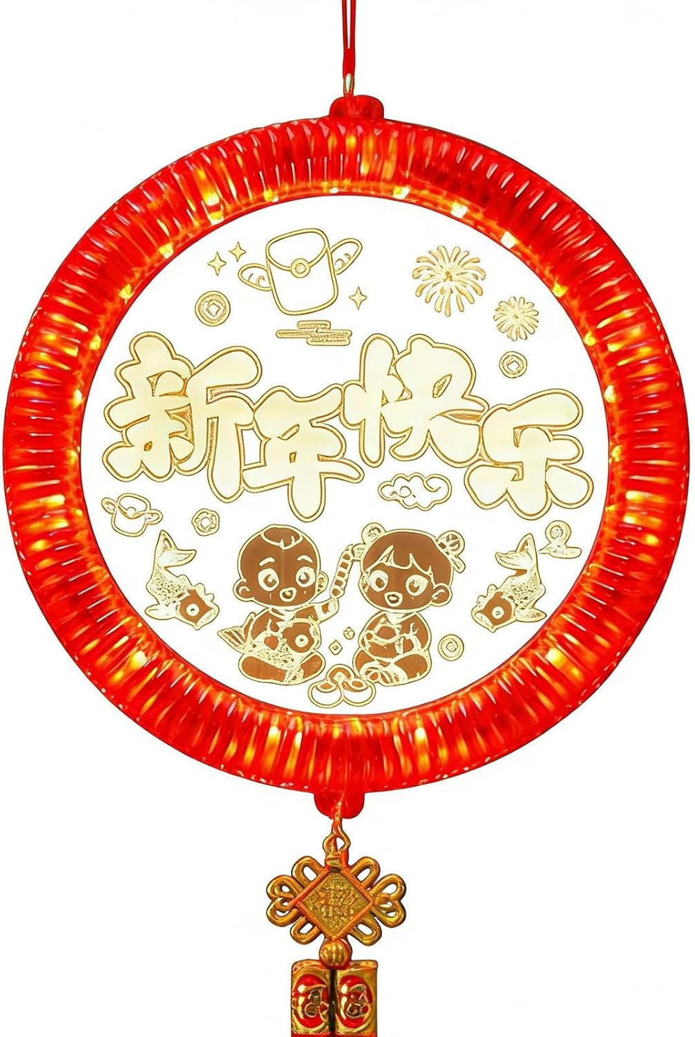 Led Horse Lights - Decorative Pendant Lights, Good Luck Ornaments with Led, Year of Horse Light for Garden Yard, LEDs Decorative Light, Holiday and Celebration Lighting for Home Outdoor