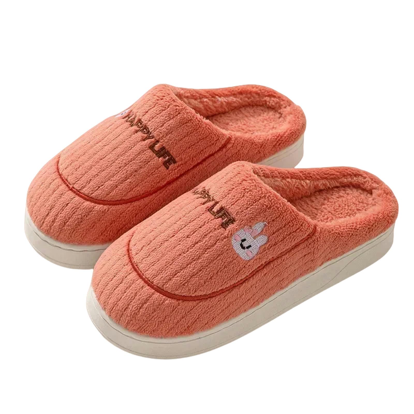 Pantofole Invernali in Cotone Autunno Inverno Short Peluche Calde Calde Casual Indoor Morbido Cotone Pantofole Non Slittamento da Donna E Uomo Coppie Scarpe da Esterno per La Casa-verde-36-37