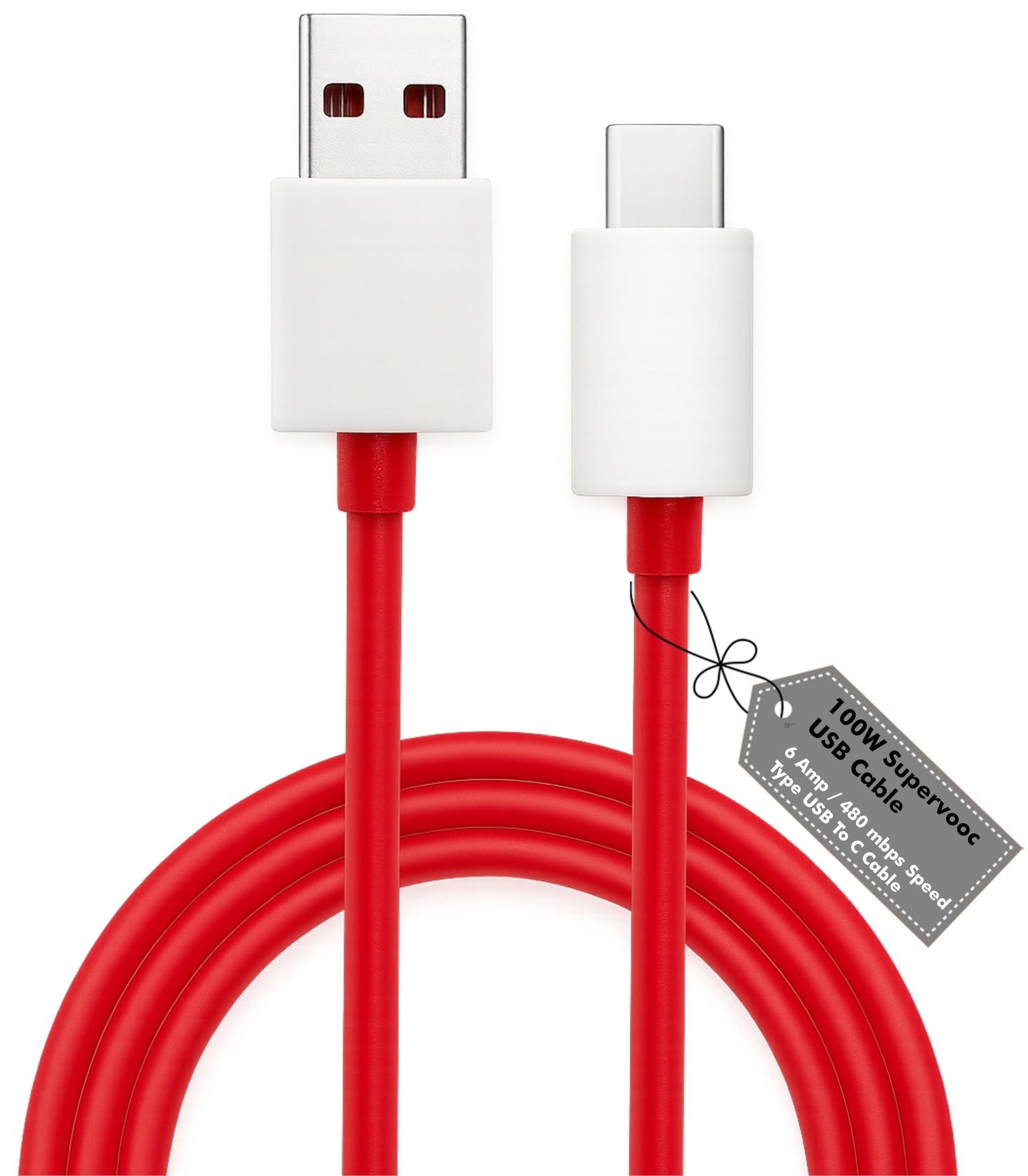 AINE USB-C SuperVOOC 100W Fast Charging Cable – Compatible with One Plus 13 Series/ 12R/ 11/ 10T/ 9 Pro/Nord/CE Series/Dash & Warp Charging Support | Original High-Speed Power Delivery Cord
