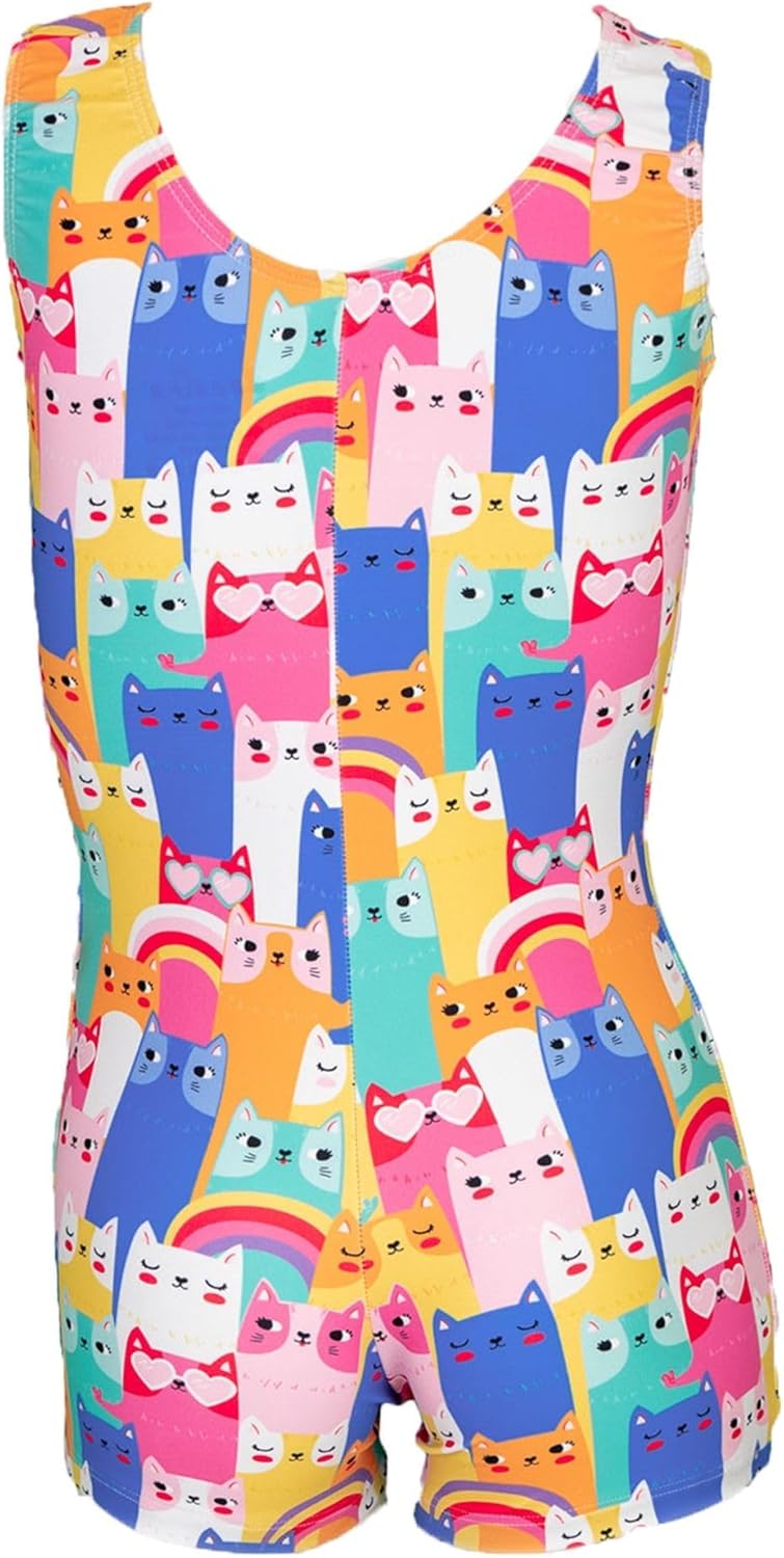 Destira Gymnastic Unitards for Girls with Matching Scrunchie - Biketard Athletic Wear, Gymnastics, Dance, Cheer, & More - Image 2